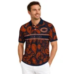 Chicago Bears Polo Shirt Customized Paisley Band Blue Best Selling