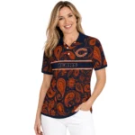 Chicago Bears Polo Shirt Customized Paisley Band Blue Best Selling
