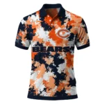 Chicago Bears Polo Shirt Customized Pixel Camo Blue Best Selling