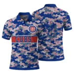 Chicago Cubs Polo Shirt Custom Camo Band Blue Best Selling