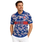 Chicago Cubs Polo Shirt Custom Camo Band Blue Best Selling