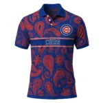 Chicago Cubs Polo Shirt Custom Paisley Band Blue Best Selling