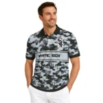 Chicago White Sox Polo Shirt Customized Camo Band Black Best Selling