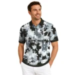 Chicago White Sox Polo Shirt Customized Pixel Camo Black Best Selling