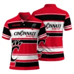 Cincinnati Bearcats Polo Shirt Custom Horizontal Blocks Red Best Selling