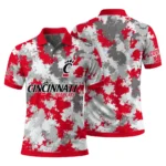 Cincinnati Bearcats Polo Shirt Custom Pixel Camo Red Best Selling