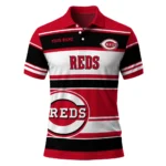 Cincinnati Reds Polo Shirt Personalized Horizontal Blocks Red Best Selling