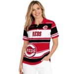 Cincinnati Reds Polo Shirt Personalized Horizontal Blocks Red Best Selling