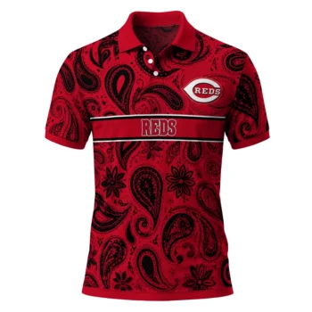 Cincinnati Reds Polo Shirt Personalized Paisley Band Red Best Selling