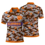 Clemson Tigers Polo Shirt Customized Camo Band Orange Best Selling