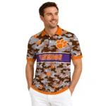 Clemson Tigers Polo Shirt Customized Camo Band Orange Best Selling