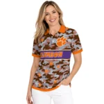 Clemson Tigers Polo Shirt Customized Camo Band Orange Best Selling