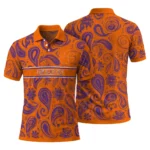 Clemson Tigers Polo Shirt Customized Paisley Band Orange Best Selling