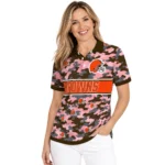 Cleveland Browns Polo Shirt Custom Camo Band Brown Best Selling