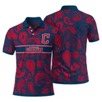 Cleveland Guardians Polo Shirt Custom Paisley Band Navy Blue Best Selling