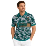 Coastal Carolina Chanticleers Polo Shirt Personalized Camo Band Green Best Selling