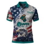 Coastal Carolina Chanticleers Polo Shirt Personalized Star Brushstrokes Green Blue Best Selling