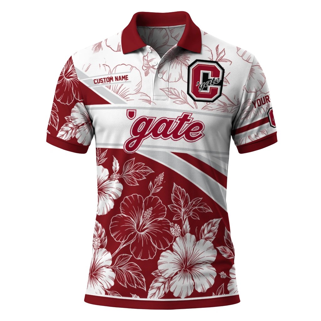 Colgate Raiders Polo Shirt Custom Floral Angles Maroon White Best Selling Colgate Raiders Polo Shirt Custom Floral Angles Maroon White Best Selling