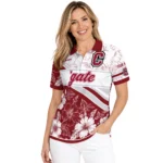 Colgate Raiders Polo Shirt Custom Floral Angles Maroon White Best Selling