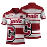 Colgate Raiders Polo Shirt Custom Horizontal Blocks Maroon Best Selling
