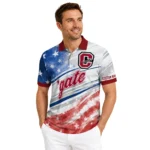 Colgate Raiders Polo Shirt Custom Star Stripes Red Blue Best Selling