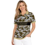 Colorado Buffaloes Polo Shirt Customized Camo Band Gold Best Selling