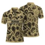 Colorado Buffaloes Polo Shirt Customized Paisley Band Gold Best Selling