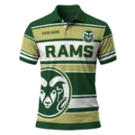 Colorado State Rams Polo Shirt Personalized Horizontal Blocks Green Best Selling