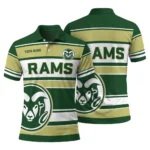 Colorado State Rams Polo Shirt Personalized Horizontal Blocks Green Best Selling