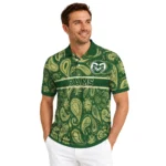 Colorado State Rams Polo Shirt Personalized Paisley Band Green Best Selling