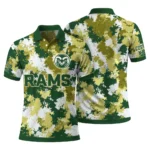 Colorado State Rams Polo Shirt Personalized Pixel Camo Green Best Selling