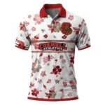 Cornell Big Red Polo Shirt Customized Floral Pinstripe Red White Best Selling