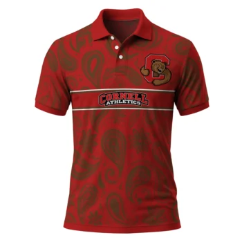 Cornell Big Red Polo Shirt Customized Paisley Band Red Best Selling