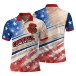 Cornell Big Red Polo Shirt Customized Star Stripes Red Blue Best Selling