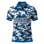 Creighton Bluejays Polo Shirt Custom Camo Band Blue Best Selling