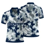 Dallas Cowboys Polo Shirt Customized Pixel Camo Blue Best Selling
