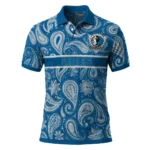 Dallas Mavericks Polo Shirt - Personalized Paisley Band Blue