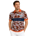 Denver Broncos Polo Shirt Personalized Camo Band Orange Best Selling