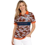 Denver Broncos Polo Shirt Personalized Camo Band Orange Best Selling