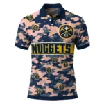 Denver Nuggets Polo Shirt - Custom Camo Band Blue
