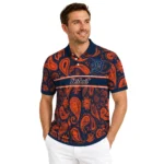 Detroit Tigers Polo Shirt Personalized Paisley Band Navy Best Selling