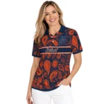 Detroit Tigers Polo Shirt Personalized Paisley Band Navy Best Selling