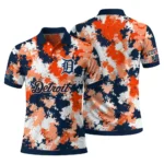 Detroit Tigers Polo Shirt Personalized Pixel Camo Navy Best Selling