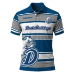 Drake Bulldogs Polo Shirt Custom Horizontal Blocks Blue Best Selling