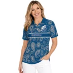 Drake Bulldogs Polo Shirt Custom Paisley Band Blue Best Selling