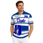 Duke Blue Devils Polo Shirt Personalized Horizontal Blocks Blue Best Selling