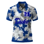 Duke Blue Devils Polo Shirt Personalized Pixel Camo Blue Best Selling
