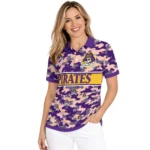 East Carolina Pirates Polo Shirt Customized Camo Band Purple Best Selling