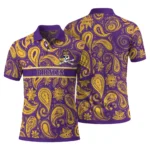 East Carolina Pirates Polo Shirt Customized Paisley Band Purple Best Selling