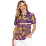East Carolina Pirates Polo Shirt Customized Paisley Band Purple Best Selling